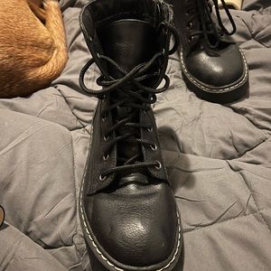 Black platform/combat boots
